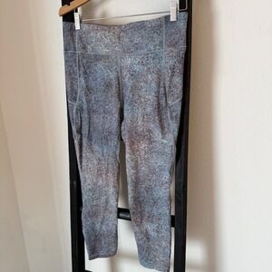 Lululemon Final Lap Crop Leggings Speckled Print Women's Size 12